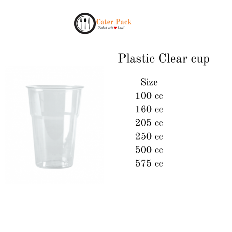plastic clear cup
